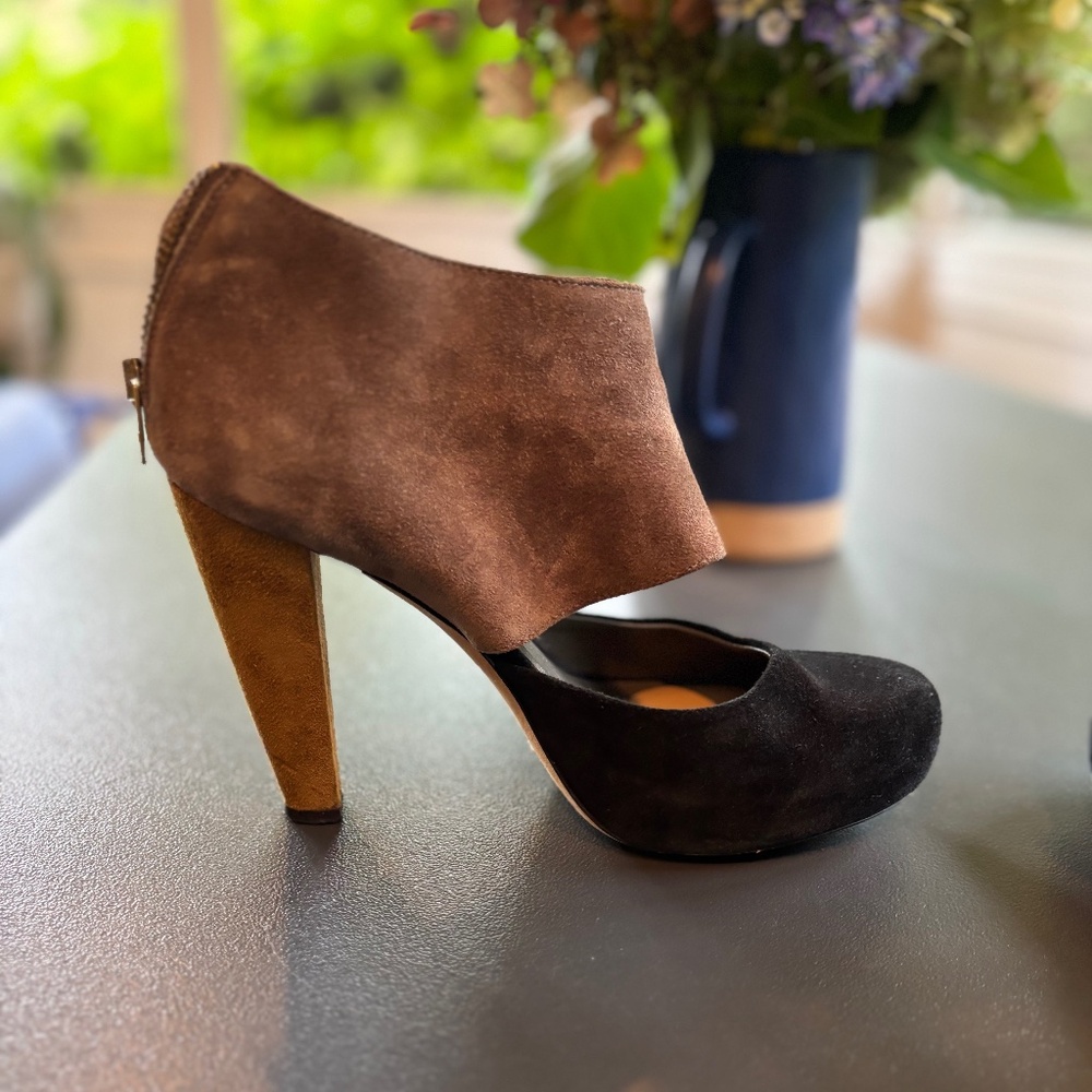 Loeffler Randall sexy suede platform he’s,